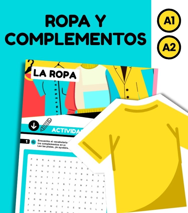Vocabulario de las partes del cuerpo en español - Descargar ejercicios en PDF
